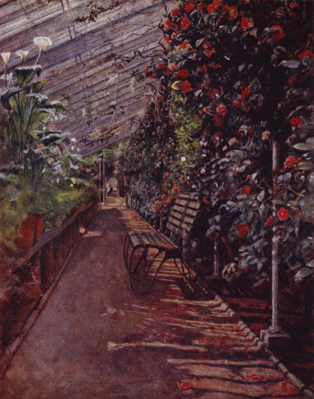 Chiswick House, The Conservatory (barevné lito) od Jessie MacGregor