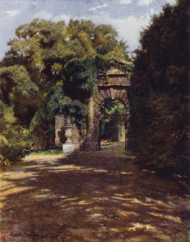 Chiswick House, The Inigo Jones Gateway (barevné lito) od Jessie MacGregor