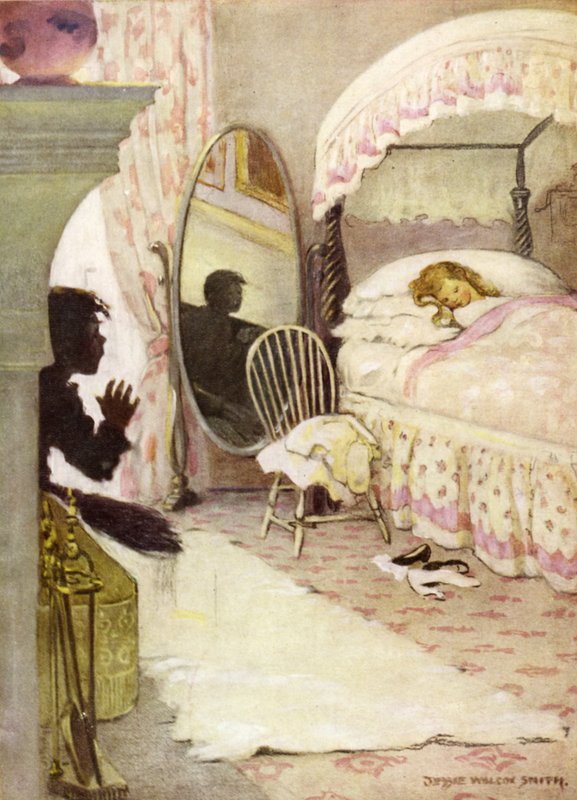 Ilustrace k filmu The Water Babies od Charlese Kingsleyho (barevné lito) od Jessie Willcox Smith