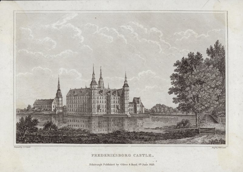 palác Frederiksborg od Johan Christian Dahl