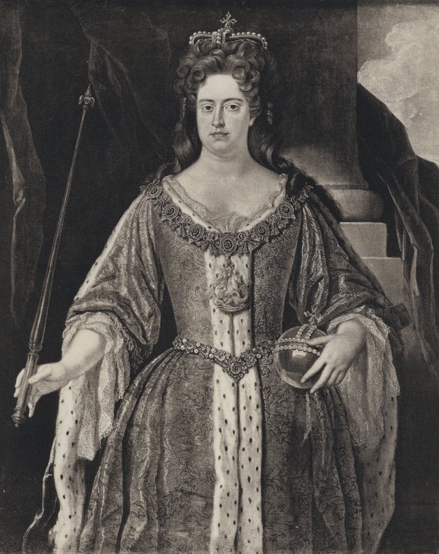 Queen Anne (litho) od Johann (after) Closterman