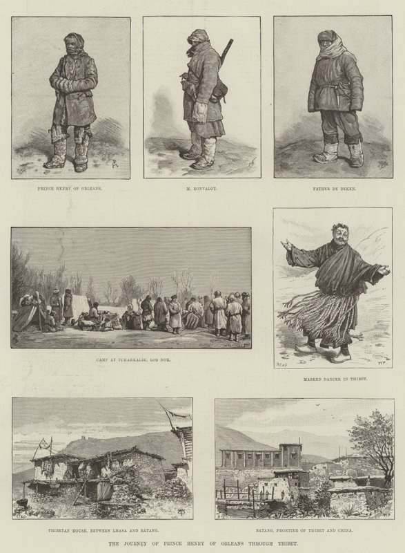Cesta prince Jindřicha Orleánského po Tibetu od Johann Nepomuk Schonberg