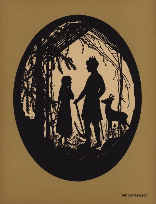 Die Gansemagd (litho) od Johanna Beckmann