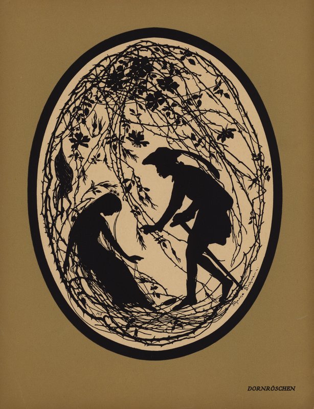 Šípková Růženka (litho) od Johanna Beckmann
