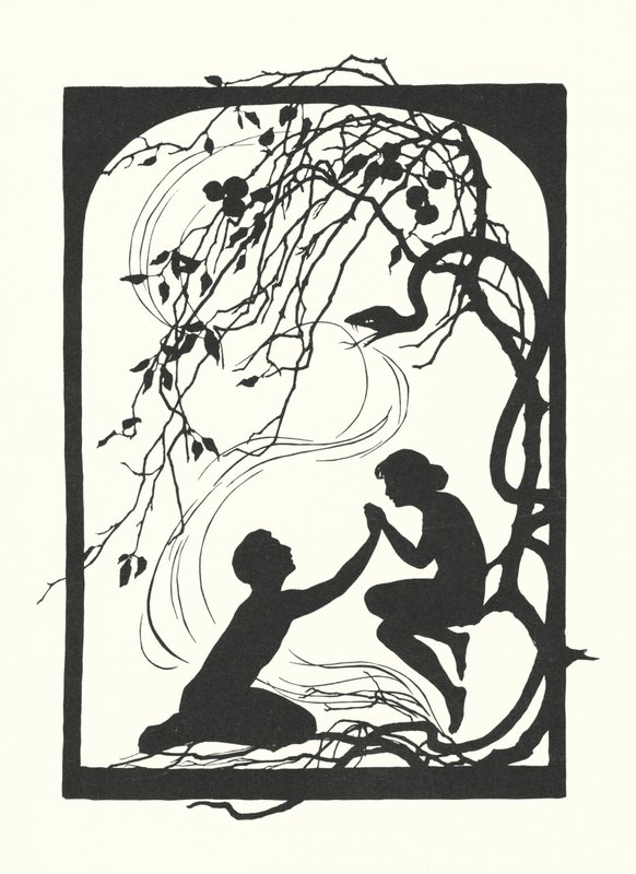 Silueta Johanny Beckmannové (litografie) od Johanna Beckmann