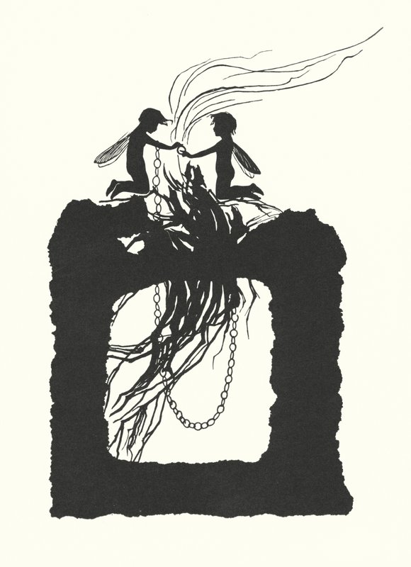 Silueta Johanny Beckmannové (litografie) od Johanna Beckmann