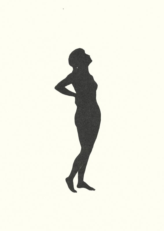 Silueta Johanny Beckmannové (litografie) od Johanna Beckmann