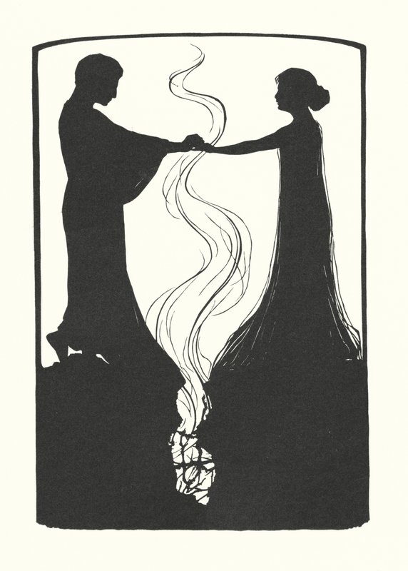 Silueta Johanny Beckmannové (litografie) od Johanna Beckmann