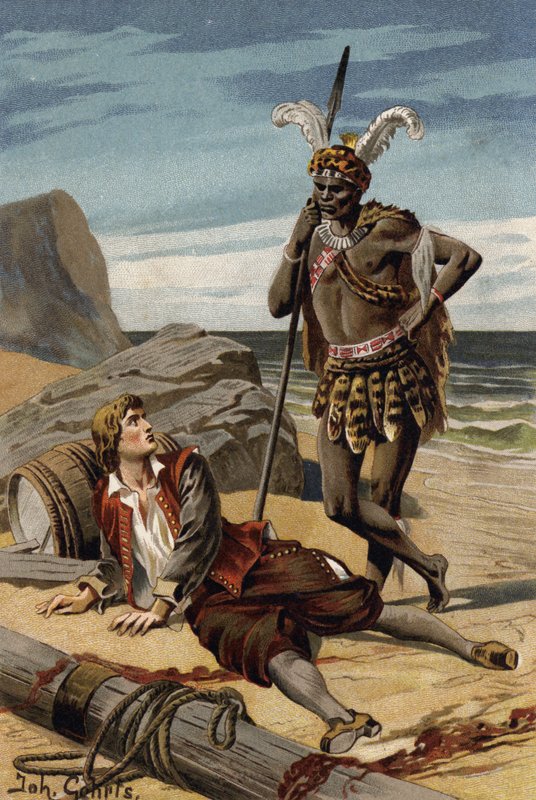 Ilustrace k filmu Létající Holanďan nebo Der Fliegende Hollander (barevné lito) od Johannes (after) Gehrts