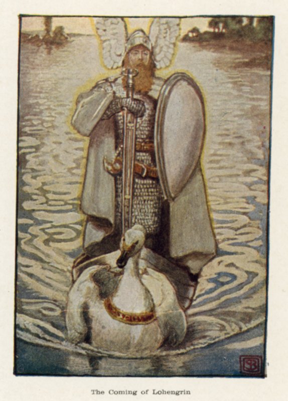Příchod Lohengrina od John Byam Liston Shaw