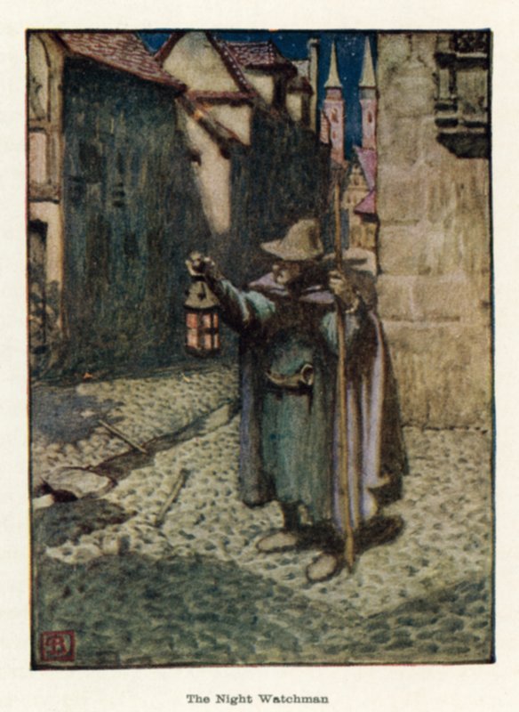 Noční hlídač od John Byam Liston Shaw