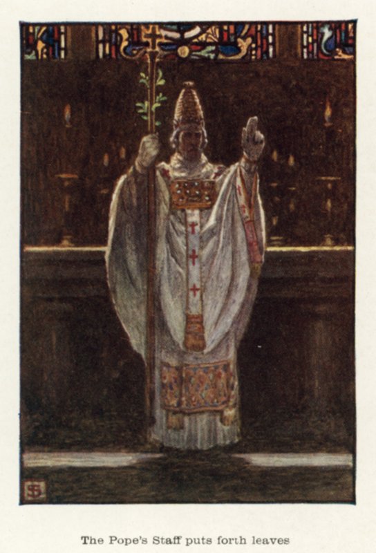 Papežský štáb předkládá listy od John Byam Liston Shaw