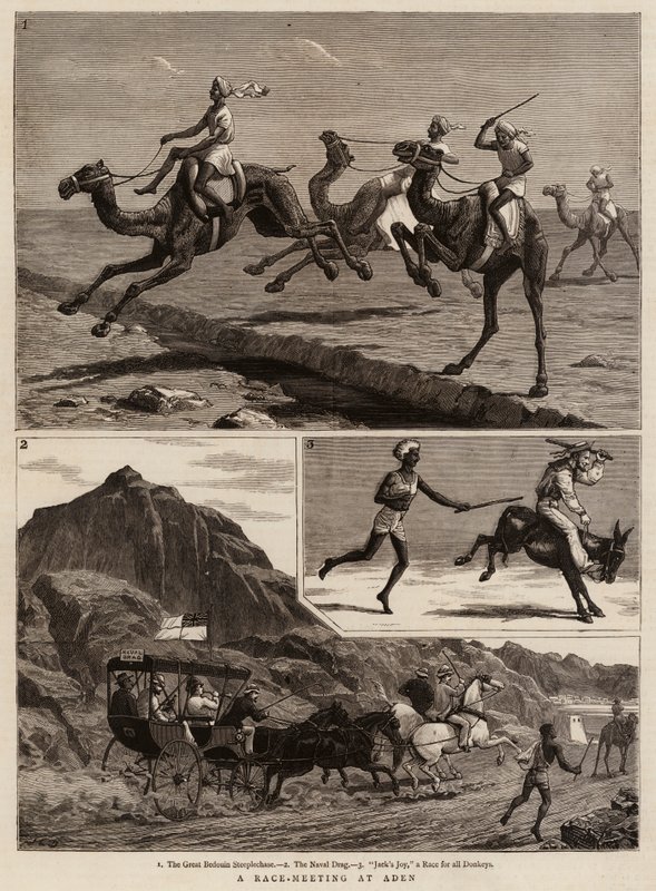 Závodní setkání v Adenu od John Charles Dollman