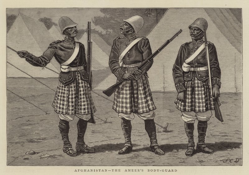 Afghánistán, amírova tělesná stráž od John Charles Dollman