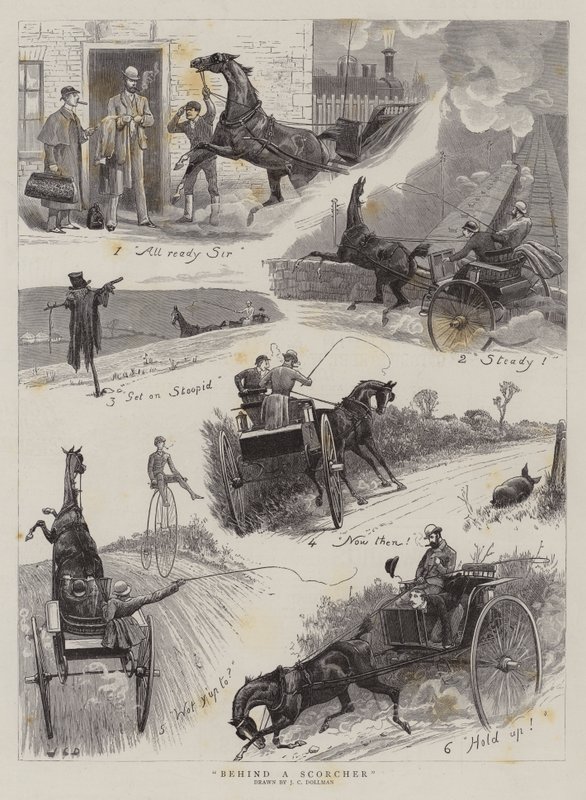 Za Scorcherem od John Charles Dollman