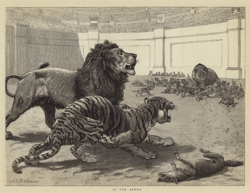 V aréně od John Charles Dollman