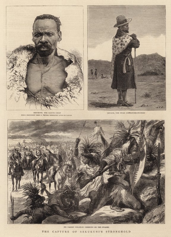 Dobytí pevnosti Sekukuni od John Charles Dollman
