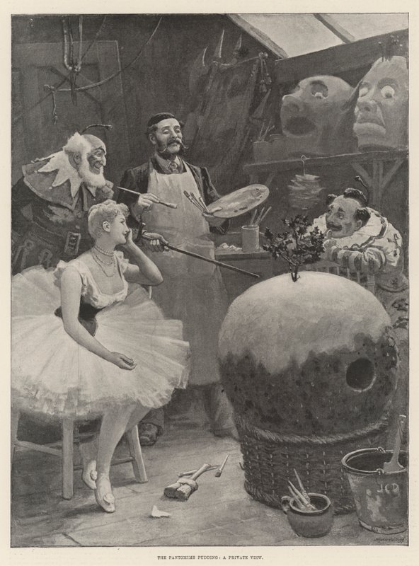 Puding pantomimy, soukromý pohled od John Charles Dollman