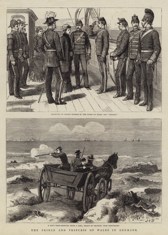 Princ a princezna z Walesu v Dánsku od John Charles Dollman