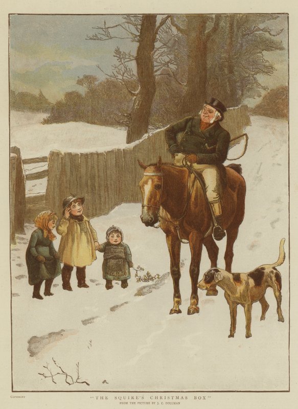 Vánoční krabice panoše od John Charles Dollman