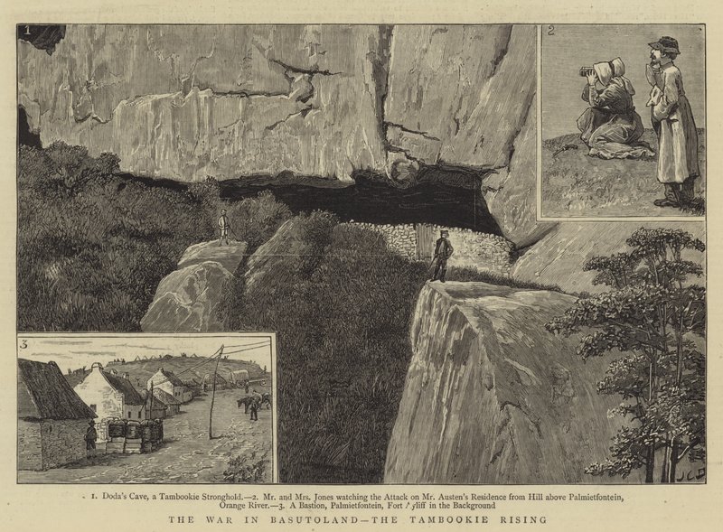 Válka v Basutoland, povstání Tambookie od John Charles Dollman