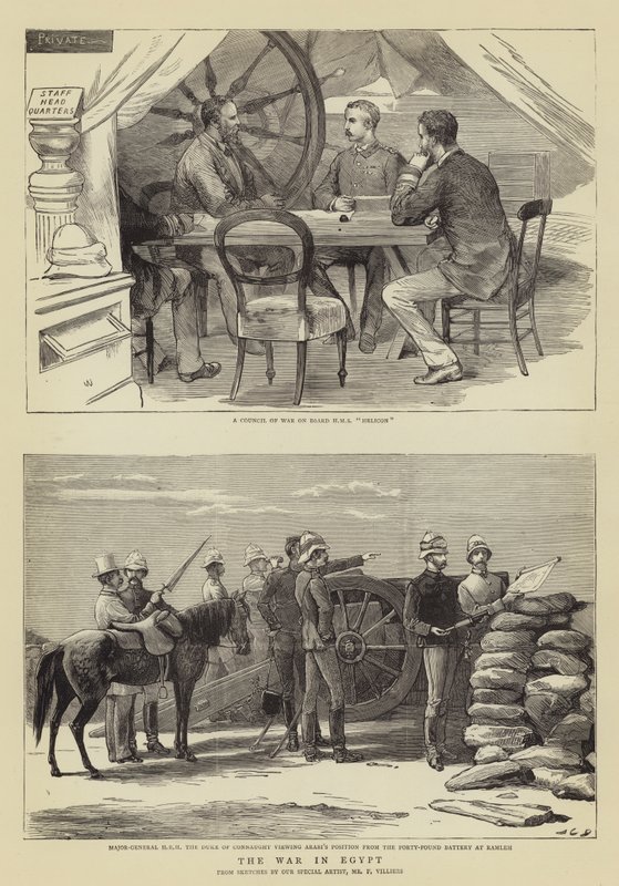 Válka v Egyptě od John Charles Dollman