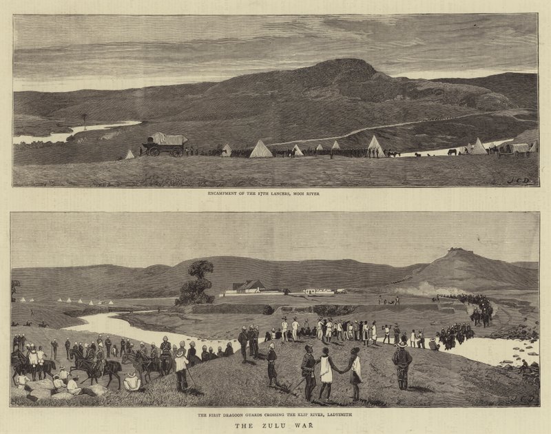 Válka Zuluů od John Charles Dollman