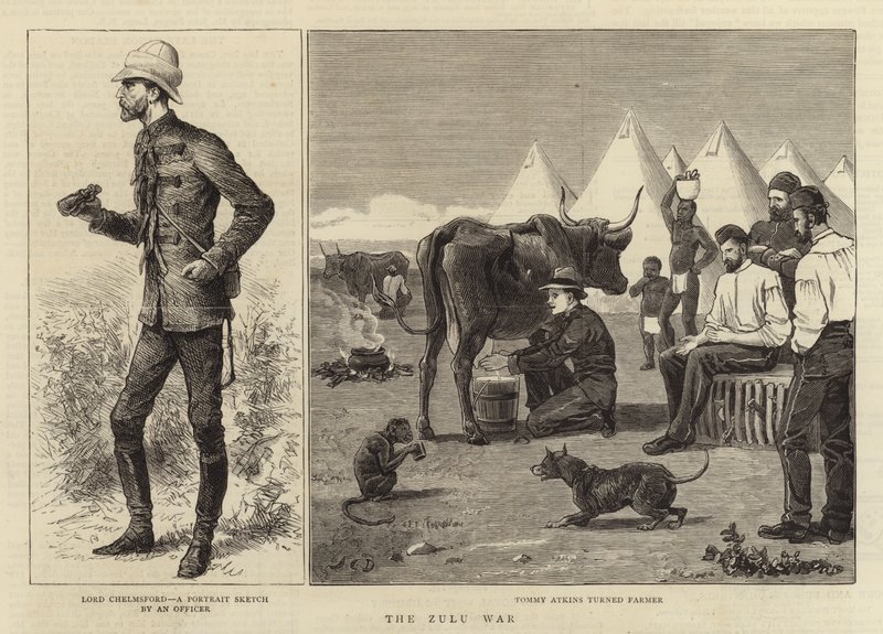 Válka Zuluů od John Charles Dollman