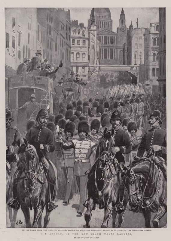 Příjezd kopiníků z Nového Jižního Walesu od John Charlton