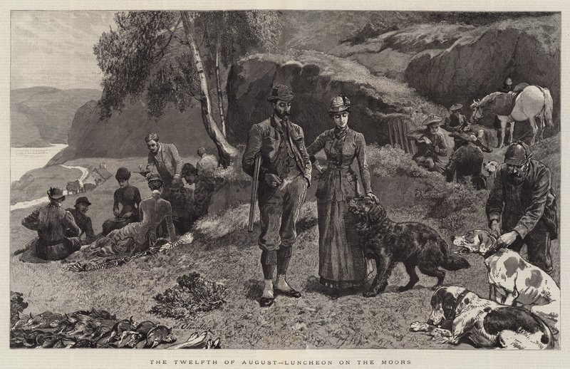 Dvanáctého srpna, oběd na Maurech od John Charlton