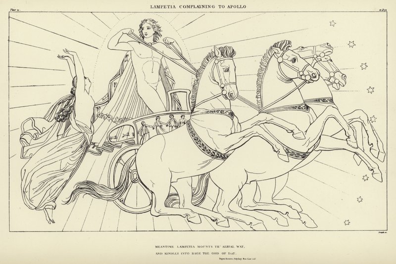 Lampetia si stěžuje Apollovi od John Flaxman