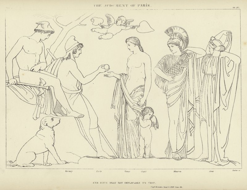 Soud v Paříži od John Flaxman