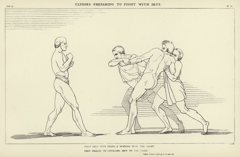 Ulysses se připravuje na boj s virem od John Flaxman