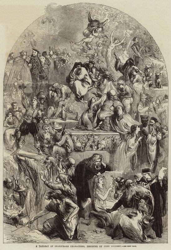 Tabulka Shakespearových postav od John Gilbert
