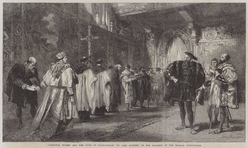 Kardinál Wolsey a vévoda z Buckinghamu od John Gilbert