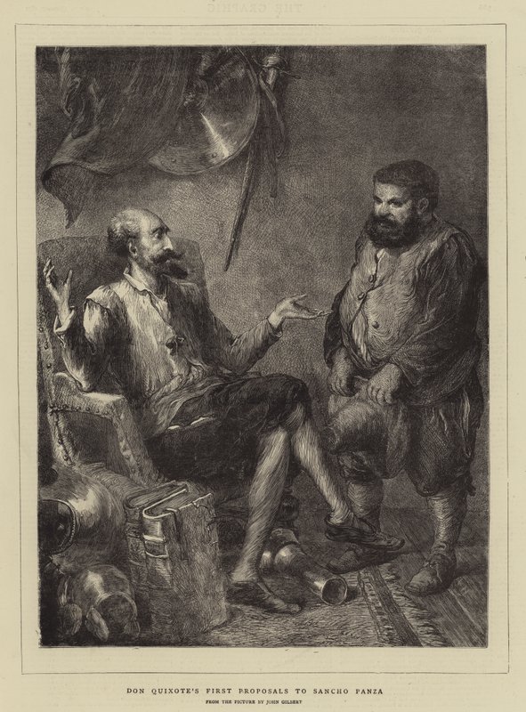 První návrhy Dona Quijota Sancho Panzovi od John Gilbert
