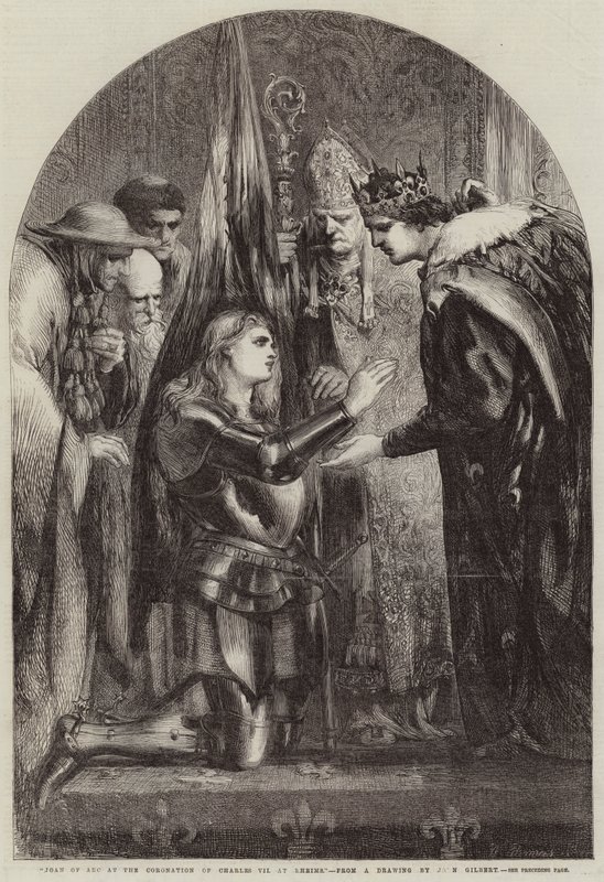 Johanka z Arku při korunovaci Karla VII. v Remeši od John Gilbert