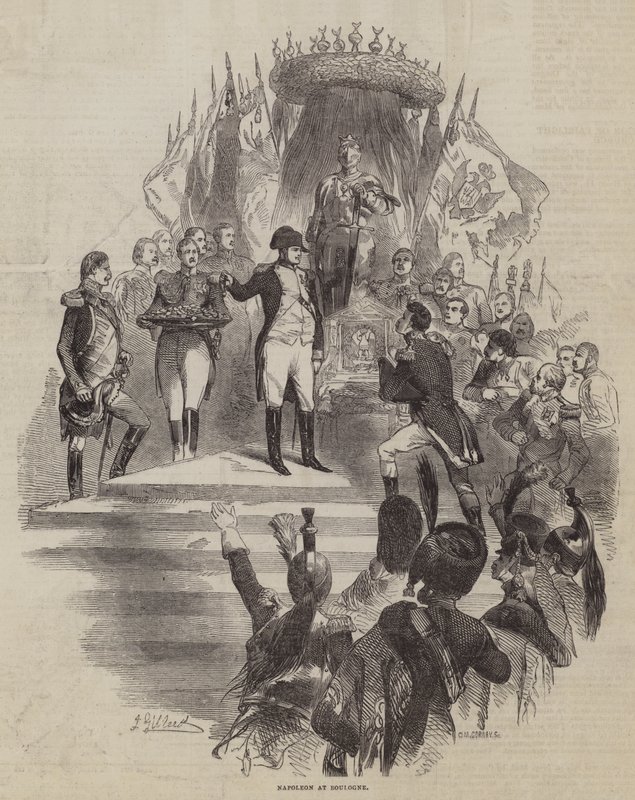 Napoleon v Boulogne od John Gilbert