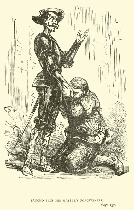 Sancho odpustí svému pánovi od John Gilbert