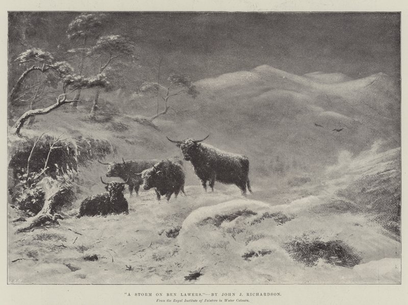 Bouře na Ben Lawers od John Isaac Richardson