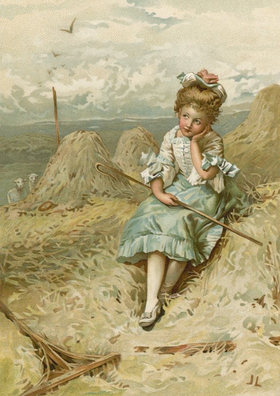 Malý Bo-Peep (chromolitho) od John Lawson