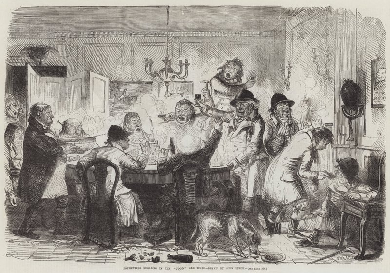 Lovci lišek ve starých dobrých časech od John Leech