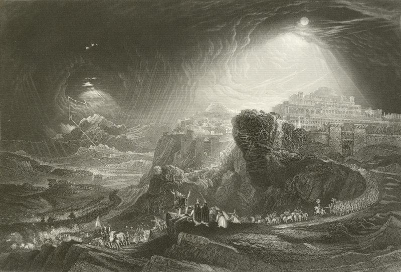 Joshua přivolal Slunce, aby zůstalo stát od John Martin