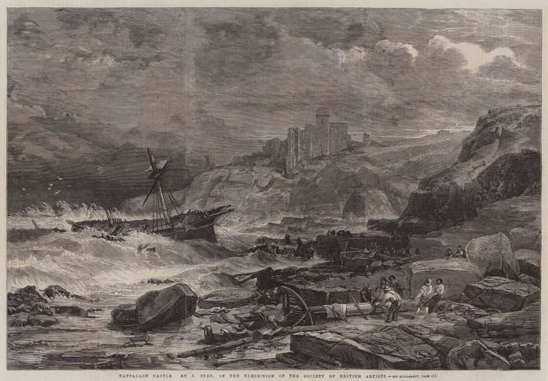 Hrad Tantallon od John Syer