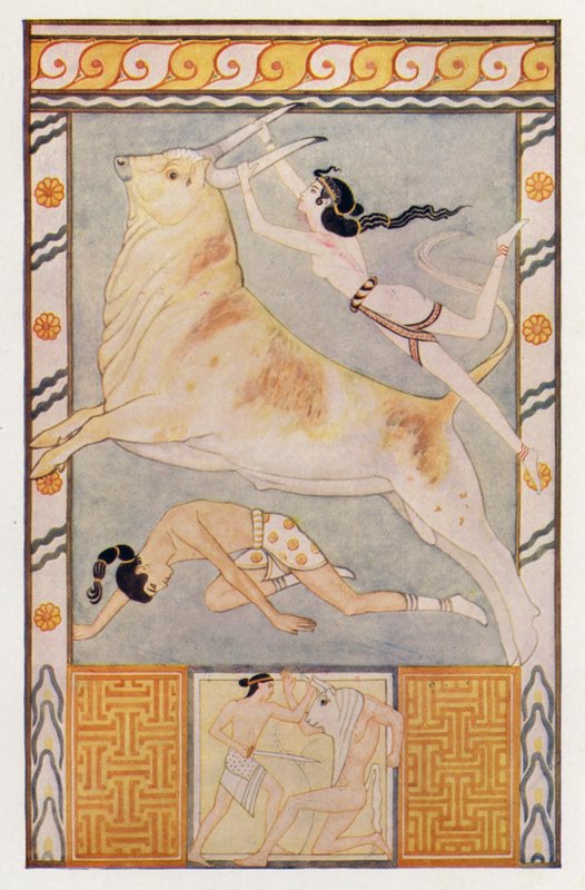 The Bull-Baiters (barevná litografie) od John (after) Duncan