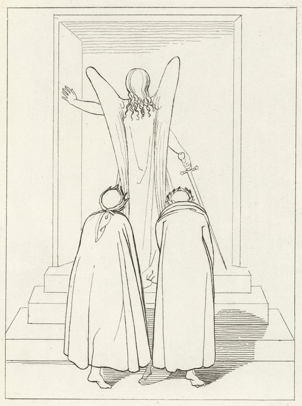 Brána očistce, Očistec, Canto 9 (rytina) od John (after) Flaxman