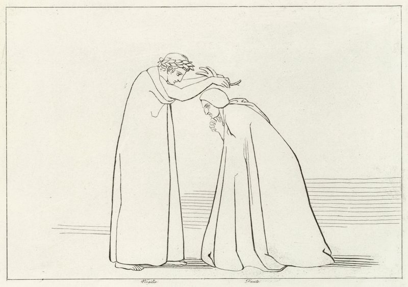 Ponížení, Očistec, Canto 1 (rytina) od John (after) Flaxman