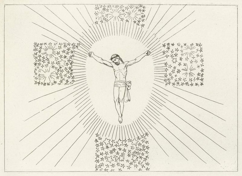 Slavný kříž, ráj, Canto 14 (rytina) od John (after) Flaxman