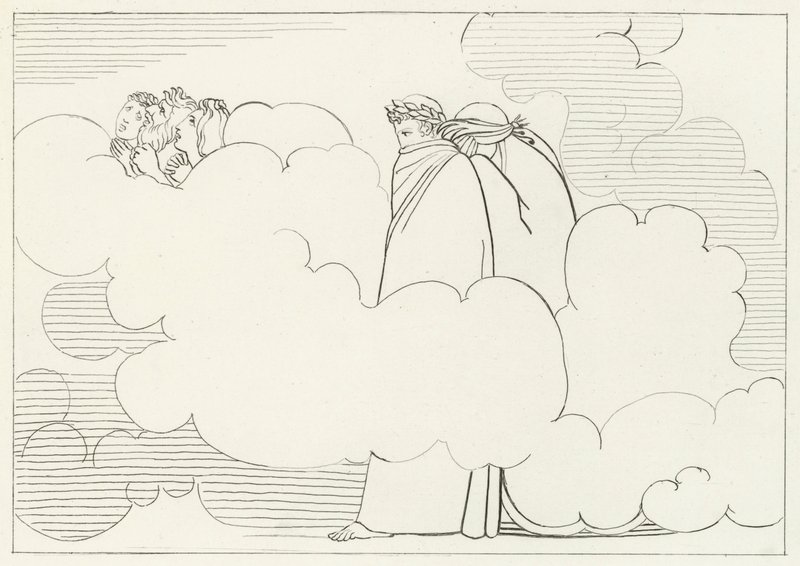 The Region of Smoke, Purgatory, Canto 16 (rytina) od John (after) Flaxman