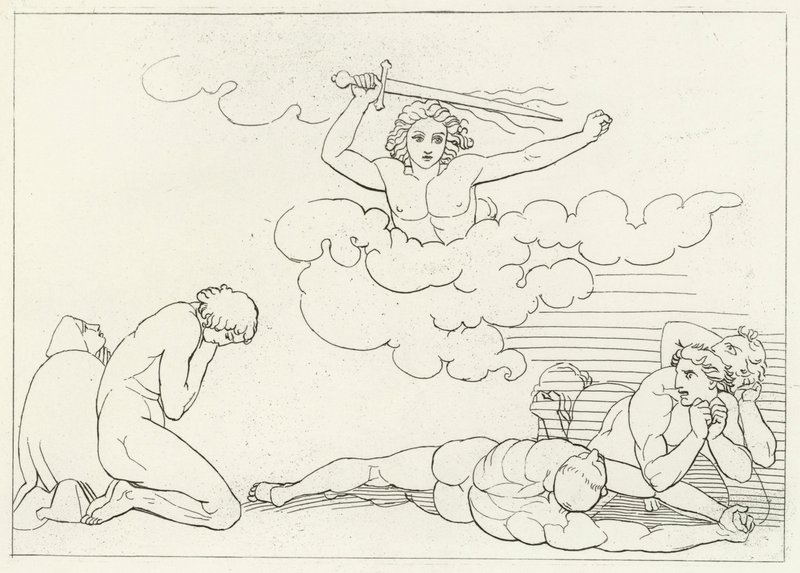 The Terrors of Guilt, Paradise, Canto 22 (rytina) od John (after) Flaxman